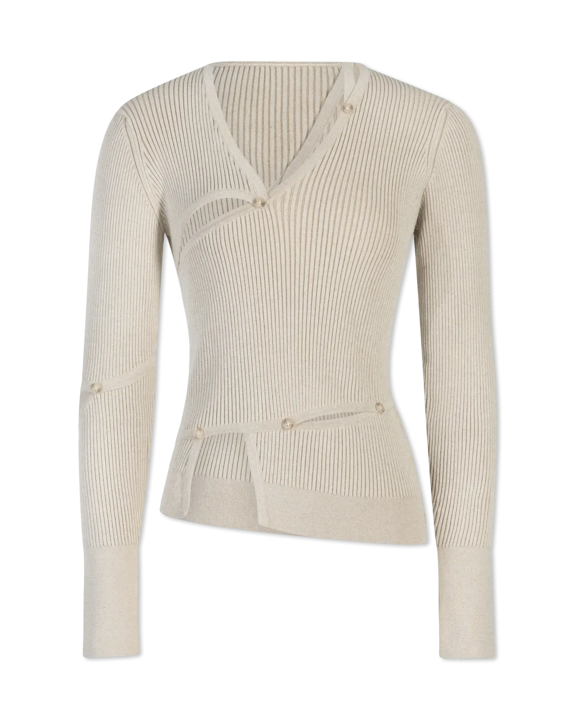 Tordu Cut-Out Ribbed Sweater
