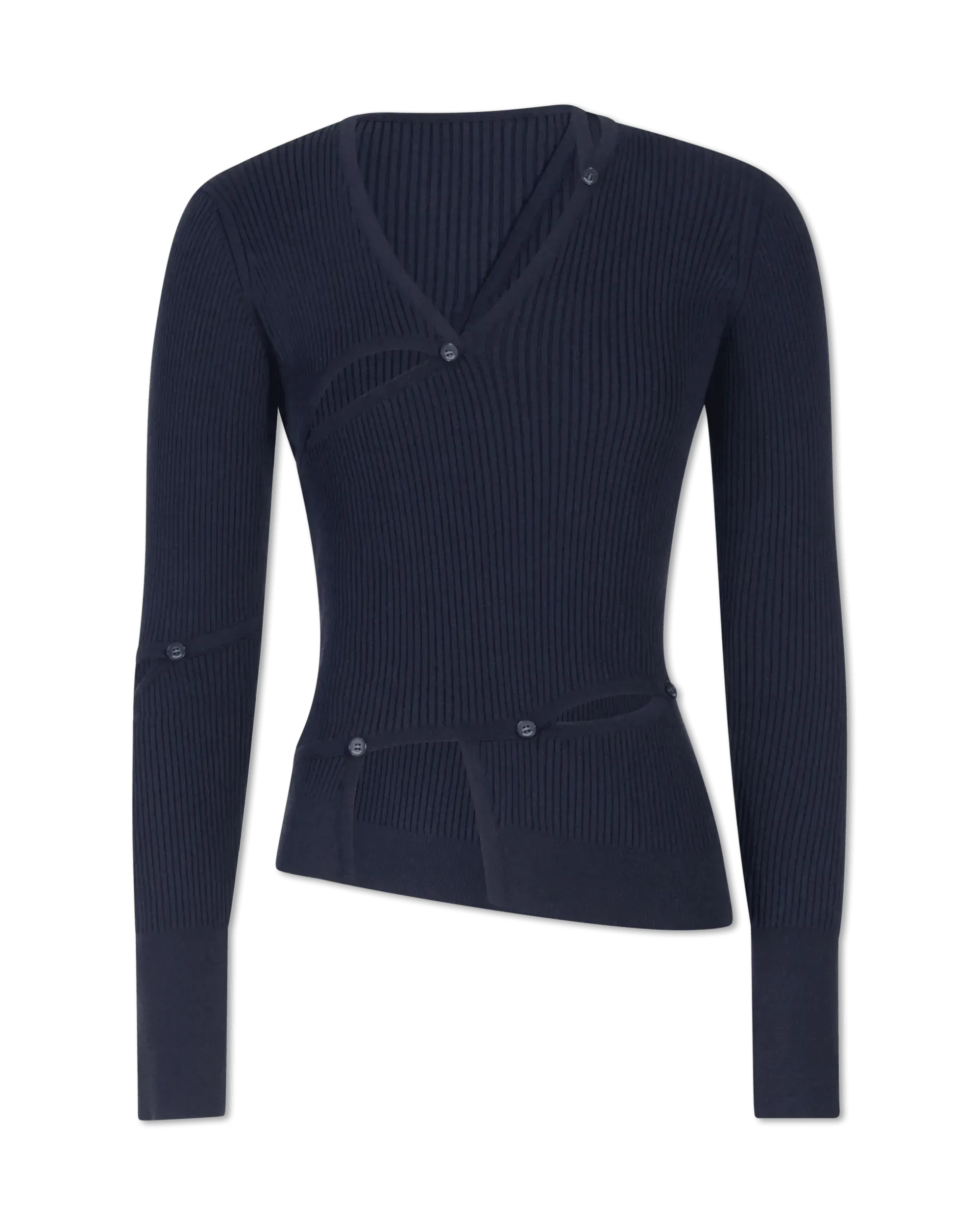Tordu Cut-Out Ribbed Sweater