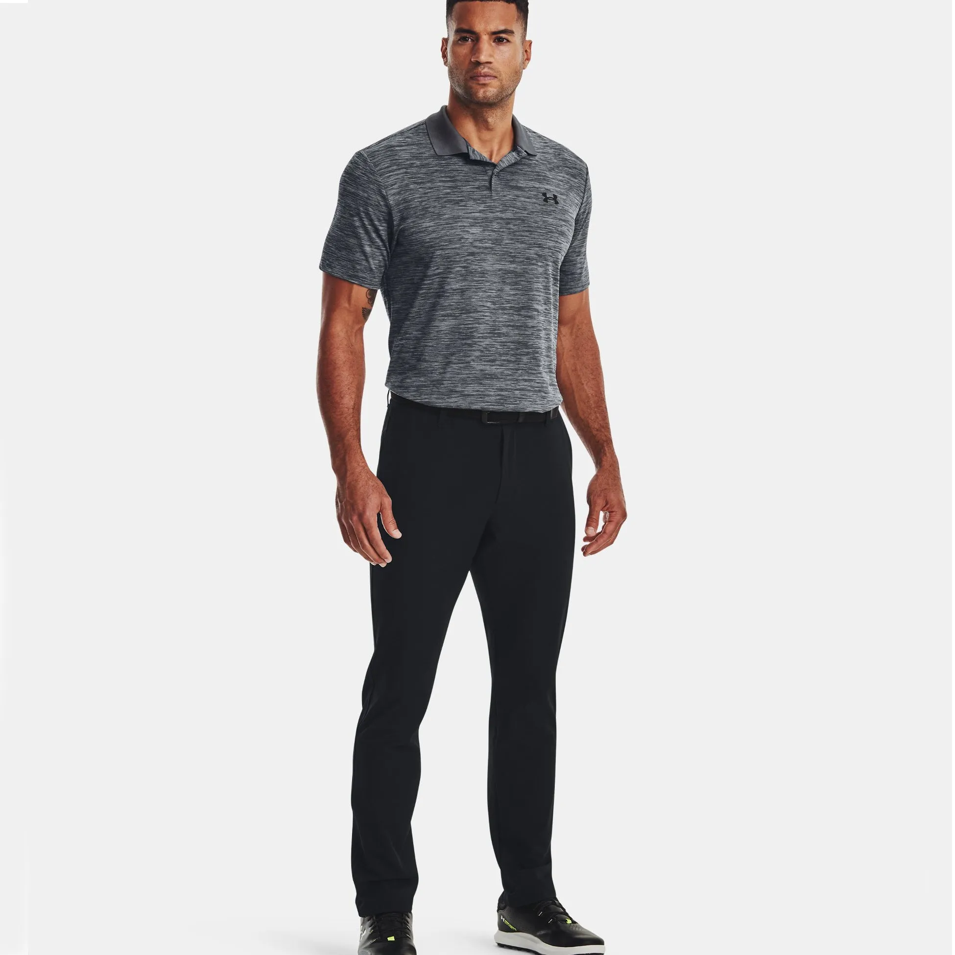 Under Armour Performance 3.0 Golf Shirt - Pitch Grey