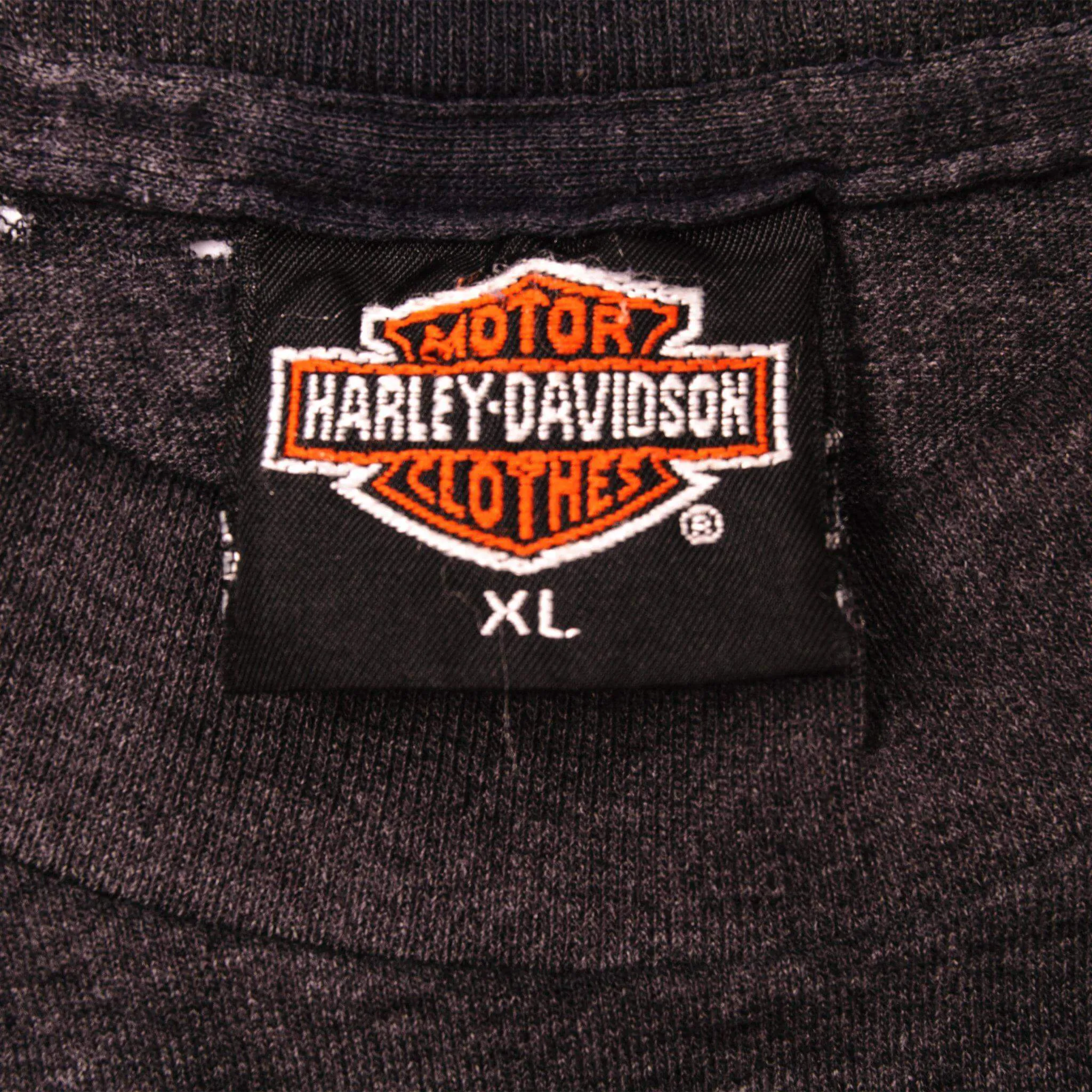 VINTAGE 3D EMBLEM HARLEY DAVIDSON TEE SHIRT 1991 SIZE LARGE MADE IN USA