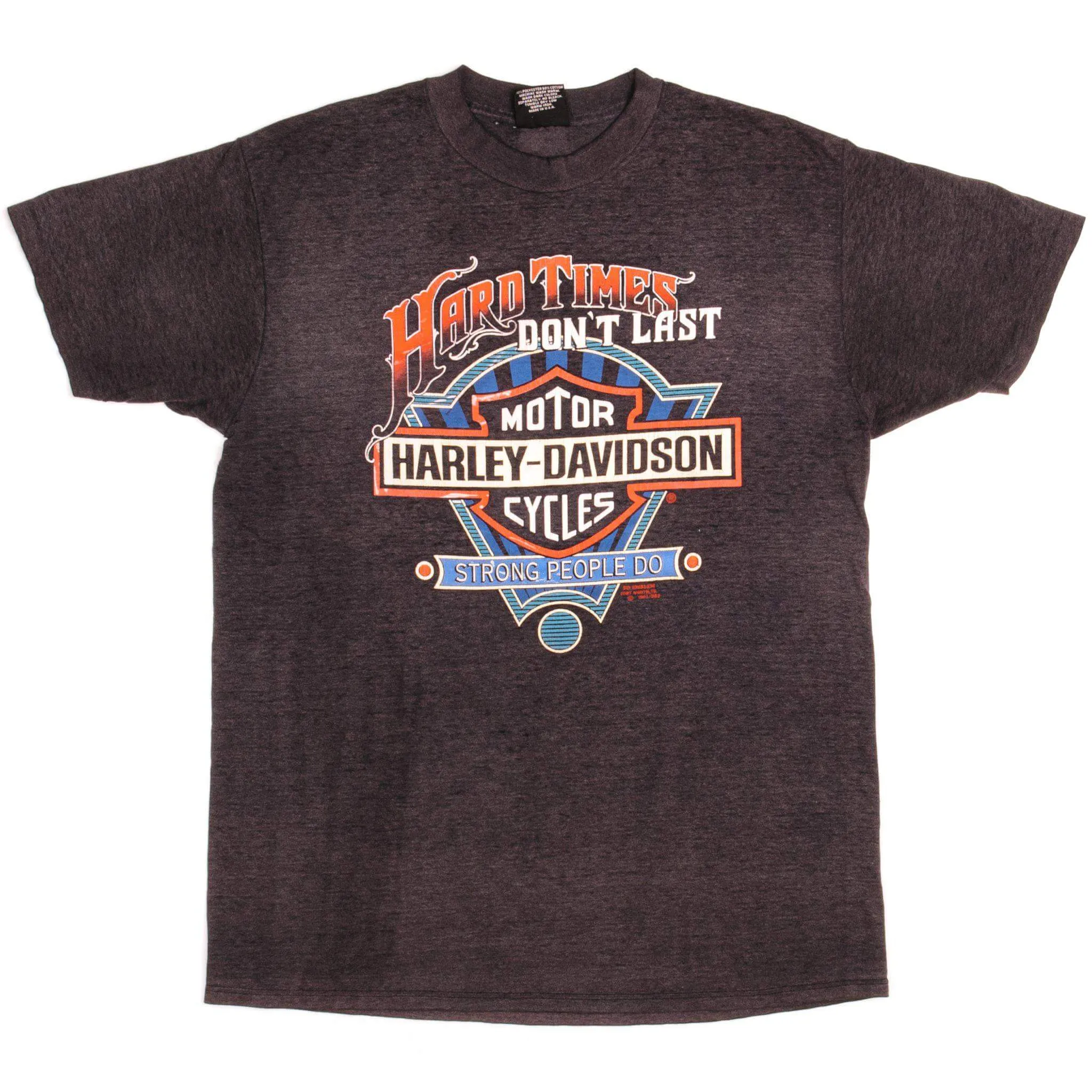 VINTAGE 3D EMBLEM HARLEY DAVIDSON TEE SHIRT 1991 SIZE LARGE MADE IN USA